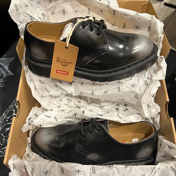 Supreme Shoes - Dr. Marten’s x Supreme 3-Eye Color Changing Black Shoes